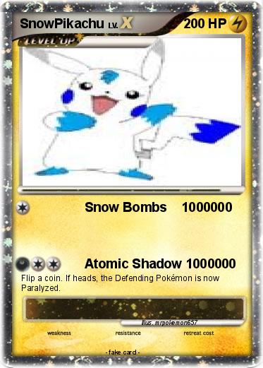 Pokemon SnowPikachu