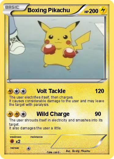 Pokemon Boxing Pikachu