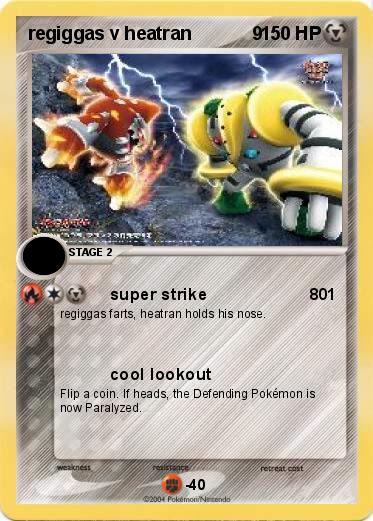 Pokemon regiggas v heatran            9             