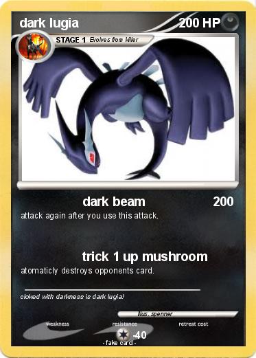 Pokemon dark lugia
