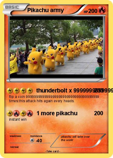 Pokemon Pikachu army