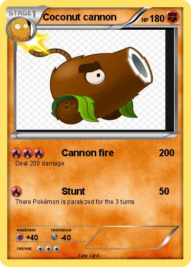 Pokemon Coconut cannon