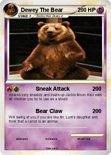 Pokemon Dewey The Bear