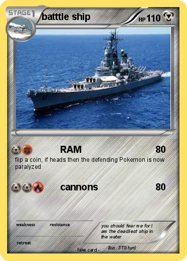 Pokemon batttle ship