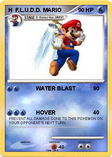 Pokemon H  F.L.U.D.D. MARIO