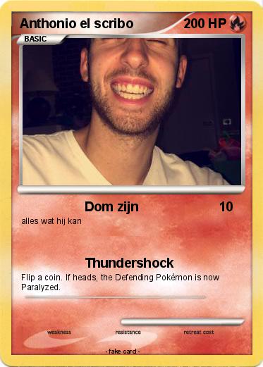 Pokemon Anthonio el scribo