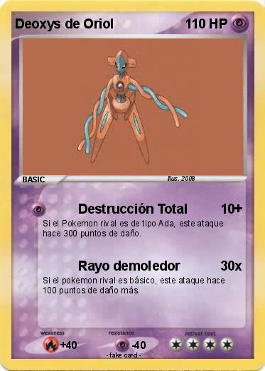 Pokemon Deoxys de Oriol
