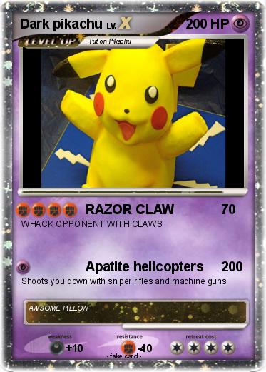 Pokemon Dark pikachu