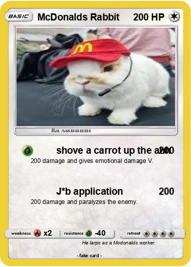 Pokemon McDonalds Rabbit