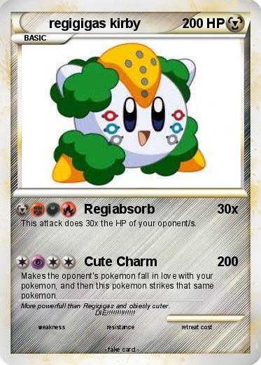 Pokemon regigigas kirby