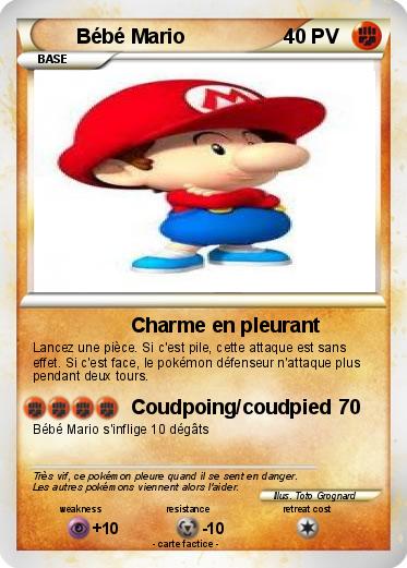 Pokemon Bébé Mario