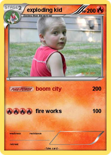 Pokemon exploding kid