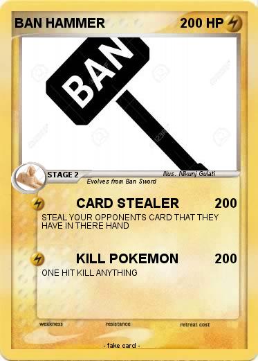 Pokemon BAN HAMMER