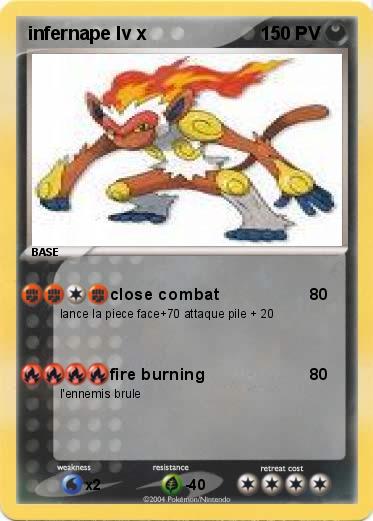 Pokemon infernape lv x