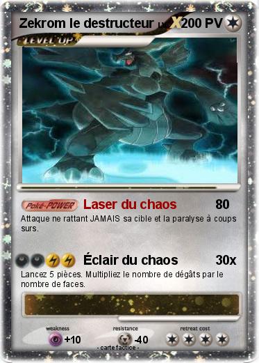 Pokemon Zekrom le destructeur