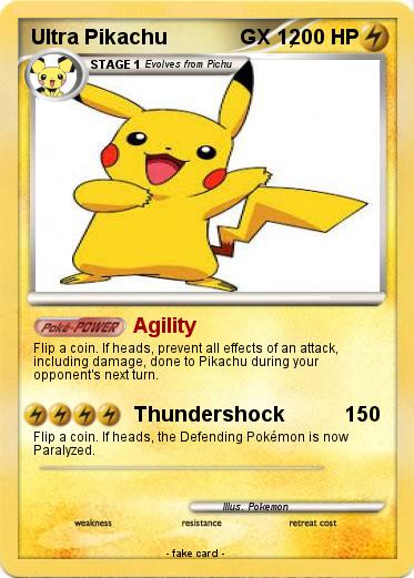 Pokemon Ultra Pikachu             GX 1,