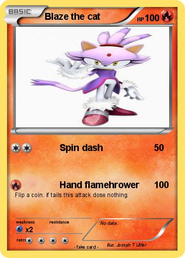 Pokemon Blaze the cat