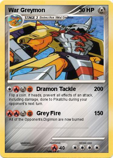 Pokemon War Greymon