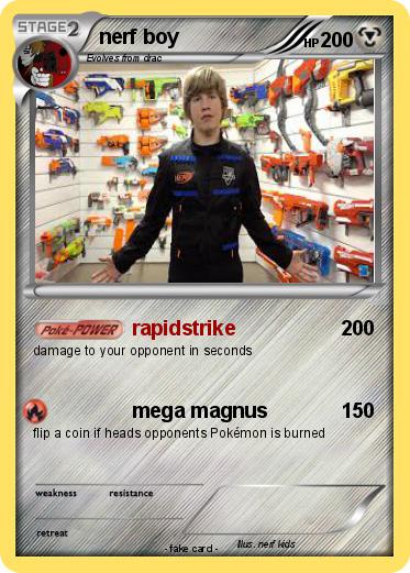 Pokemon nerf boy