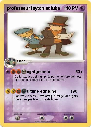 Pokemon professeur layton et luke