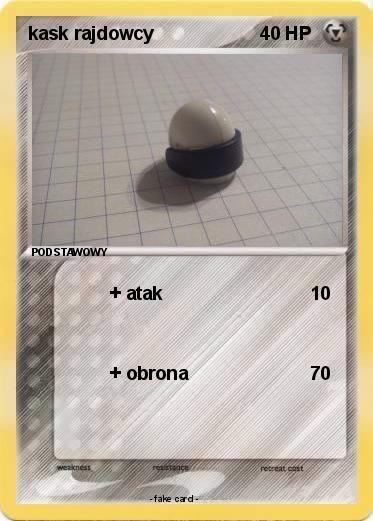 Pokemon kask rajdowcy