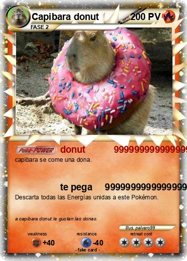 Pokemon Capibara donut
