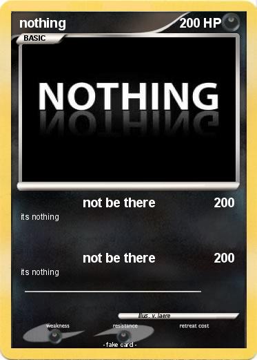 Pokemon nothing