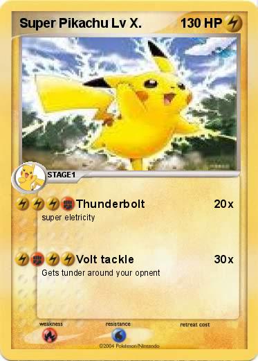 Pokemon Super Pikachu Lv X.