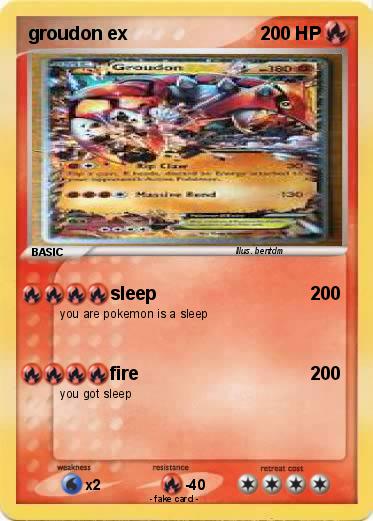 Pokemon groudon ex