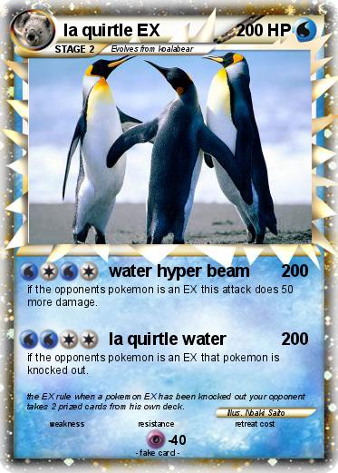 Pokemon la quirtle EX