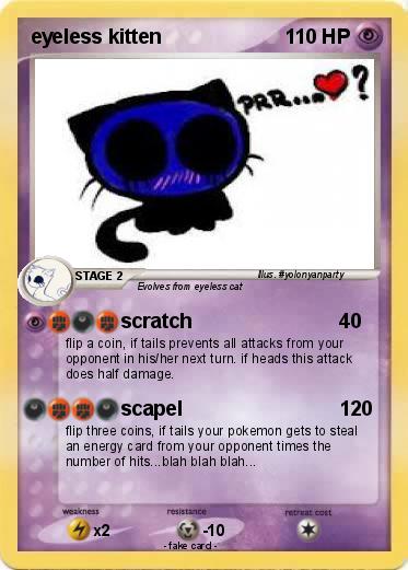 Pokemon eyeless kitten
