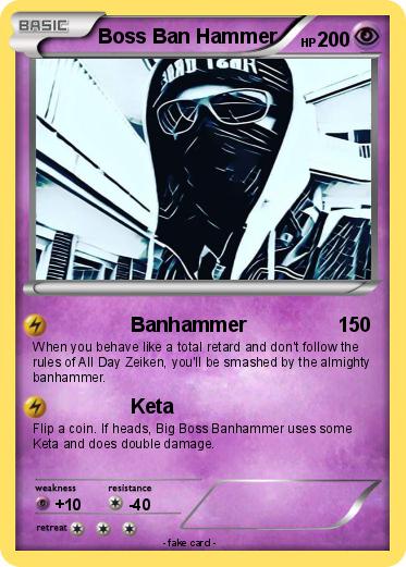 Pokemon Boss Ban Hammer