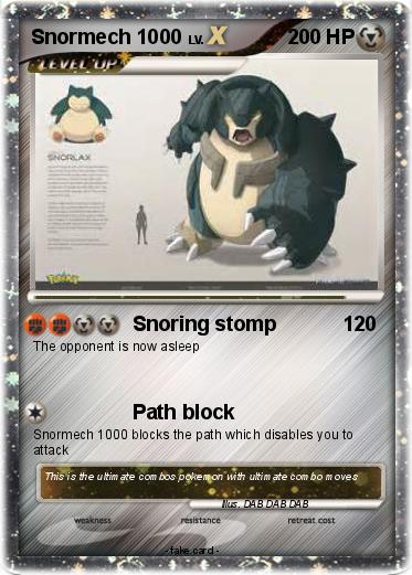 Pokemon Snormech 1000