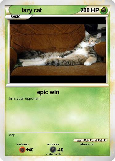 Pokemon lazy cat