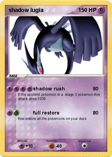 Pokemon shadow lugia
