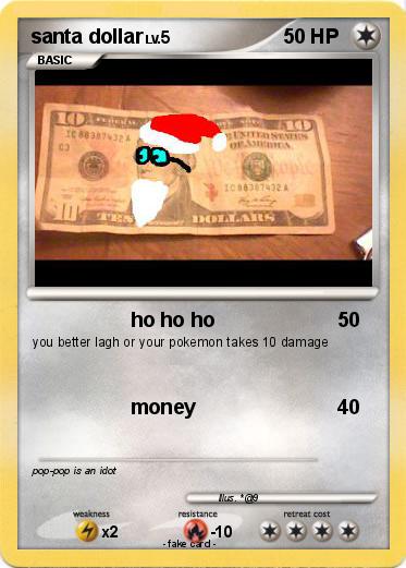 Pokemon santa dollar