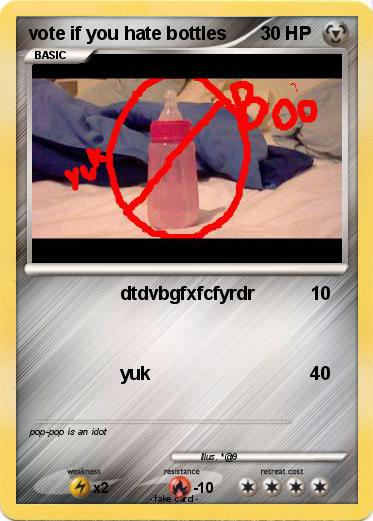 Pokemon vote if you hate bottles