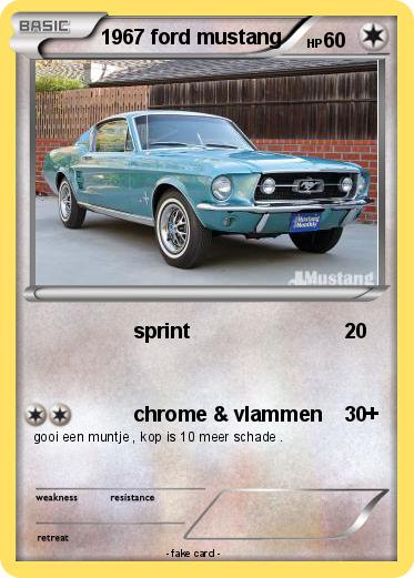 Pokemon 1967 ford mustang