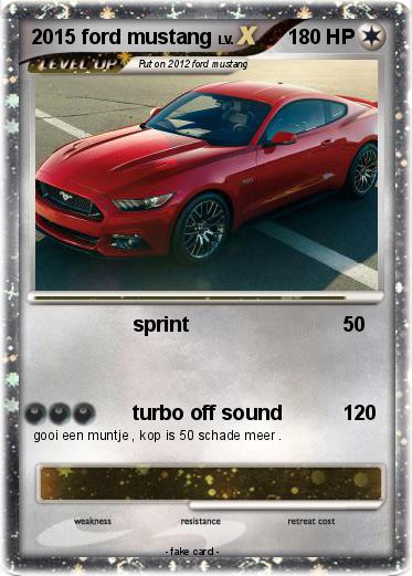 Pokemon 2015 ford mustang