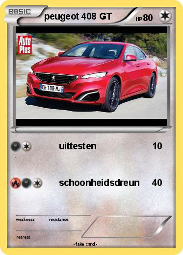 Pokemon peugeot 408 GT