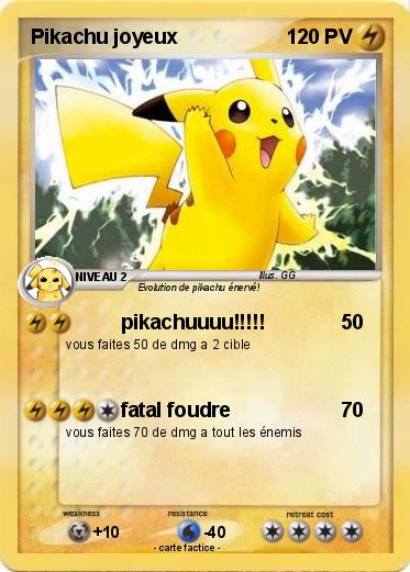 Pokemon Pikachu joyeux
