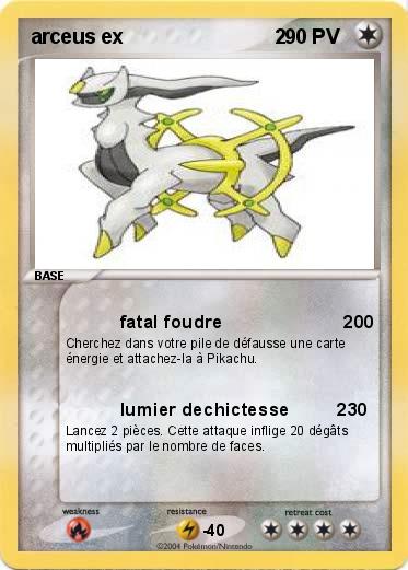 Pokemon arceus ex                           2                     