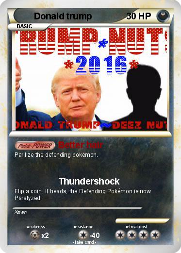 Pokemon Donald trump