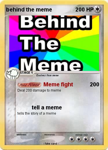 Pokemon behind the meme