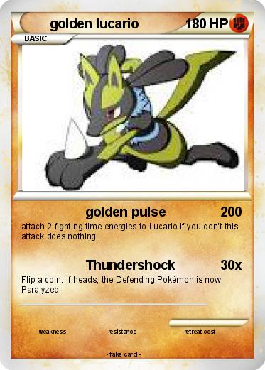 Pokemon golden lucario