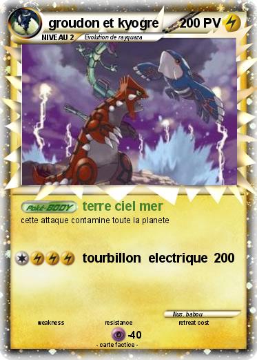 Pokemon groudon et kyogre