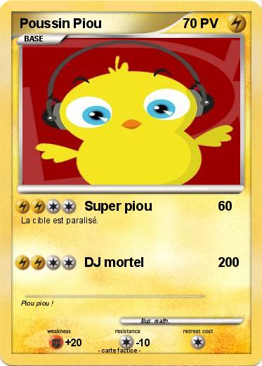 Pokemon Poussin Piou