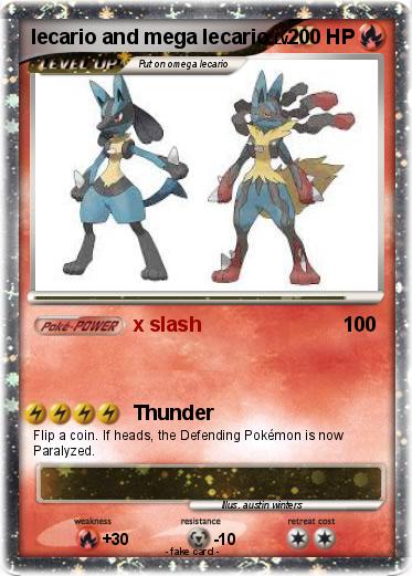 Pokemon lecario and mega lecario