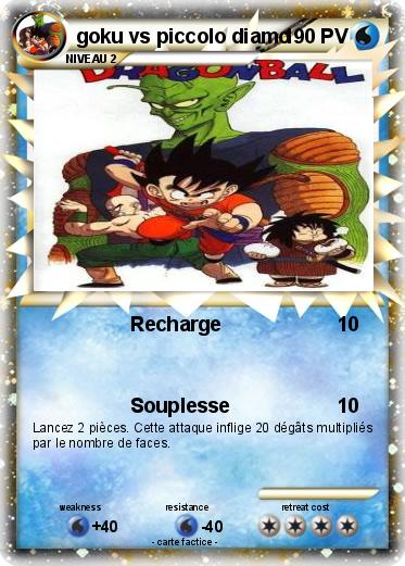Pokemon goku vs piccolo diamo