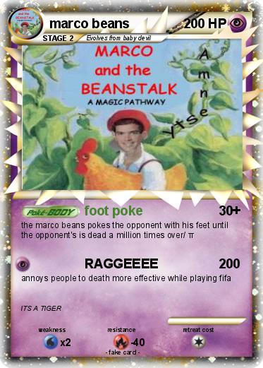 Pokemon marco beans